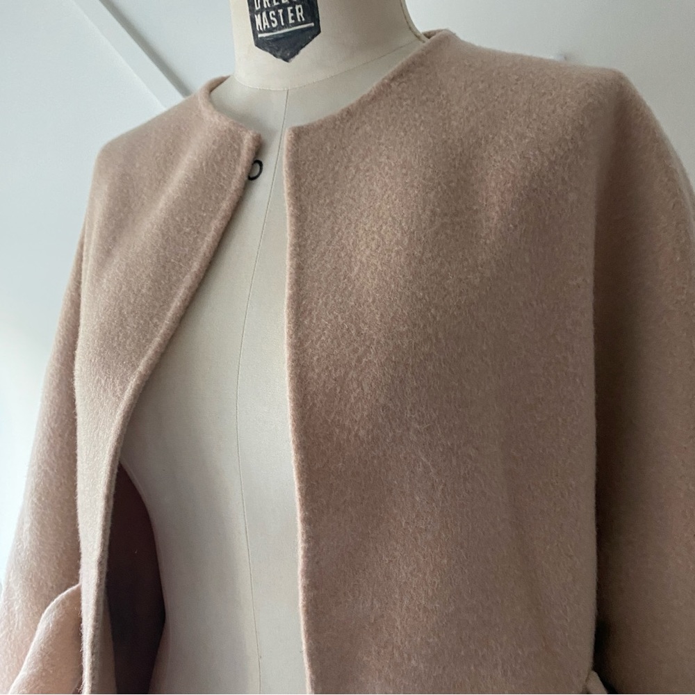 BA&SH Blame Belted Brushed Wool Short Coat - 1 (S) - Picture 7 of 15